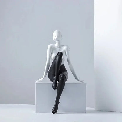 Nordic Resin Abstract Fashion Girls Sculpture Ornaments Miniature Angel Statues Home Decoration Accessories for Girlfriend Gifts