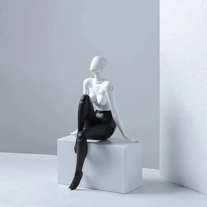 Nordic Resin Abstract Fashion Girls Sculpture Ornaments Miniature Angel Statues Home Decoration Accessories for Girlfriend Gifts