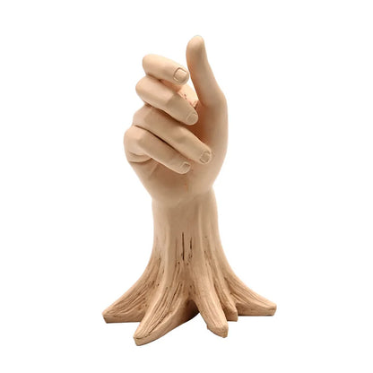 Nordic Style Hand Shape Vases for Flowers Home Decoration Elegant Resin Planter Vase Christmas Gifts Flowerpots