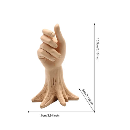 Nordic Style Hand Shape Vases for Flowers Home Decoration Elegant Resin Planter Vase Christmas Gifts Flowerpots