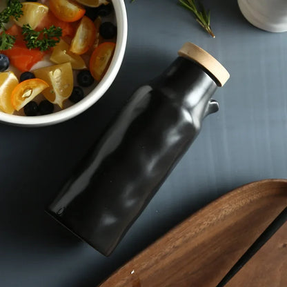 Nordic Style Kitchen Oil Bottles Ceramic Gravy Boats Kitchen Tools Home Tableware Soy Sauce Pots Cooking Oil Bottle