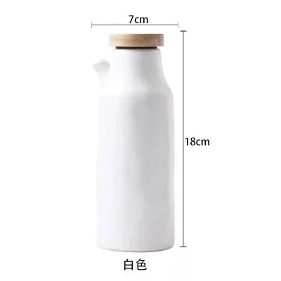 Nordic Style Kitchen Oil Bottles Ceramic Gravy Boats Kitchen Tools Home Tableware Soy Sauce Pots Cooking Oil Bottle