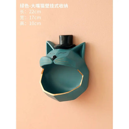 Nordic light luxury wind wall mounted key storage box perforated jewelry watch miscellaneous box home decor accessories