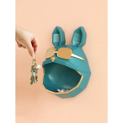 Nordic light luxury wind wall mounted key storage box perforated jewelry watch miscellaneous box home decor accessories