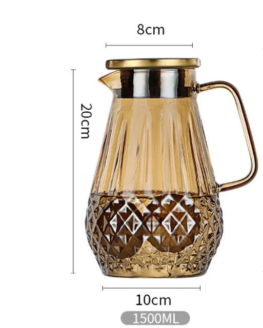 Northern Europe heat-resistant glass teapot,High capacity thickened glass，Can be heated，High-quality home tea set, coffee pot