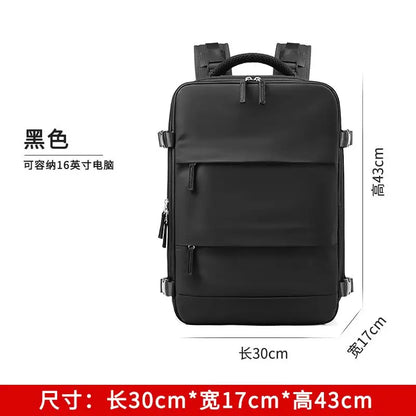Nylon Backpack for Women USB Charging Waterproof Men's Back Pack 15 Inches Laptop Bag 30L Big Capacity Outdoor Travel Shoes Bag