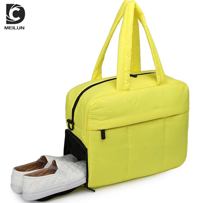 Nylon Dry Wet Separation Bags Large Capacity Fitness Training Bag Lightweight Wear-resistant for Outdoor Travel Swimming