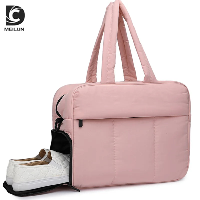 Nylon Dry Wet Separation Bags Large Capacity Fitness Training Bag Lightweight Wear-resistant for Outdoor Travel Swimming