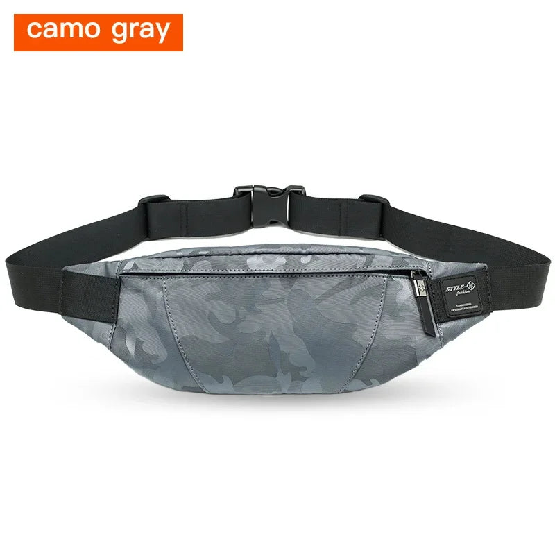 Nylon Fanny Pack Men Black Waist Bags sling mini waist for men crossbody s bag canvas motorcycle