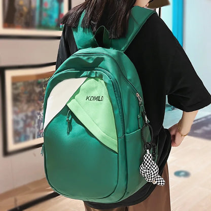Nylon Fashion Green Girl Travel Book Backpack New Lady Leisure Bag Female Cute Harajuku College Backpack Women Laptop School Bag