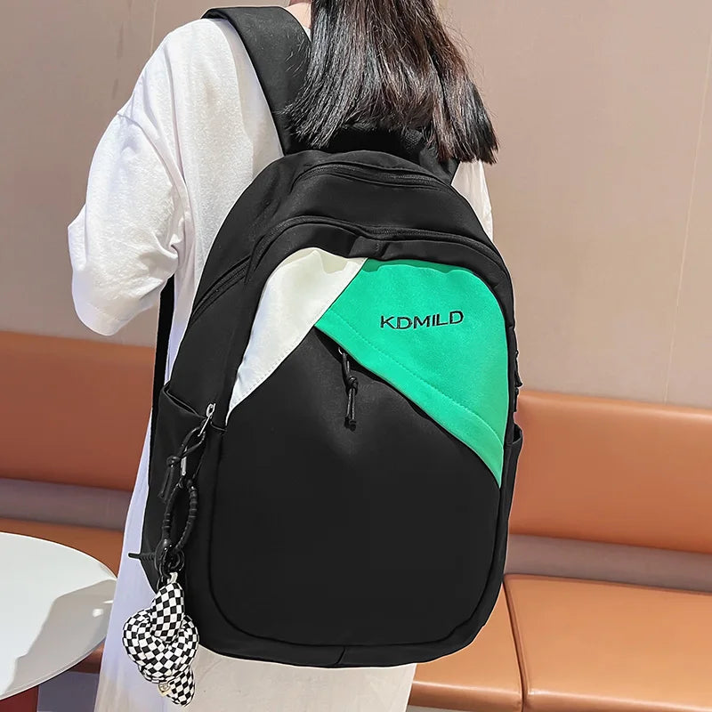 Nylon Fashion Green Girl Travel Book Backpack New Lady Leisure Bag Female Cute Harajuku College Backpack Women Laptop School Bag