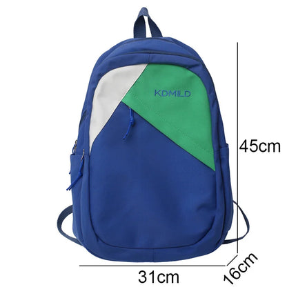 Nylon Fashion Green Girl Travel Book Backpack New Lady Leisure Bag Female Cute Harajuku College Backpack Women Laptop School Bag