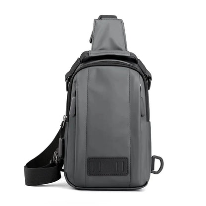 Nylon Men Backpack Rucksack Bags with USB Charging Male Military Cross Body Sling Messenger Chest Bag Knapsack Daypack New
