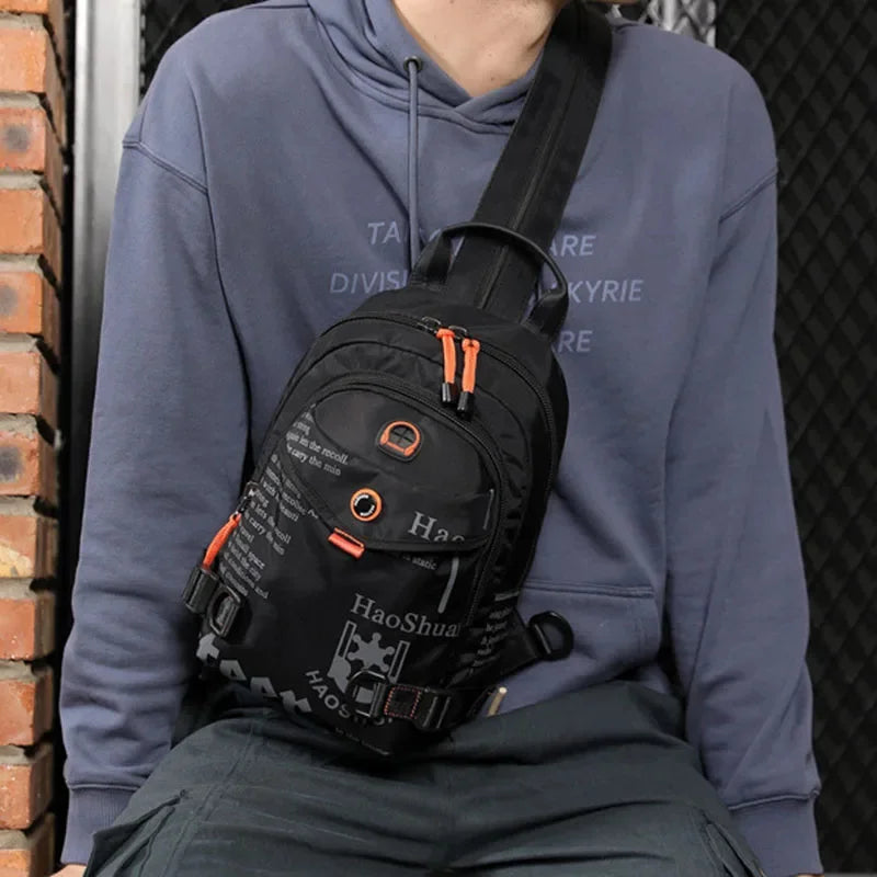 Nylon Men Chest Rucksack Military Casual Fashion Male High Quality Cross Body One Shoulder Bag Sling Backpack