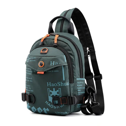 Nylon Men Chest Rucksack Military Casual Fashion Male High Quality Cross Body One Shoulder Bag Sling Backpack