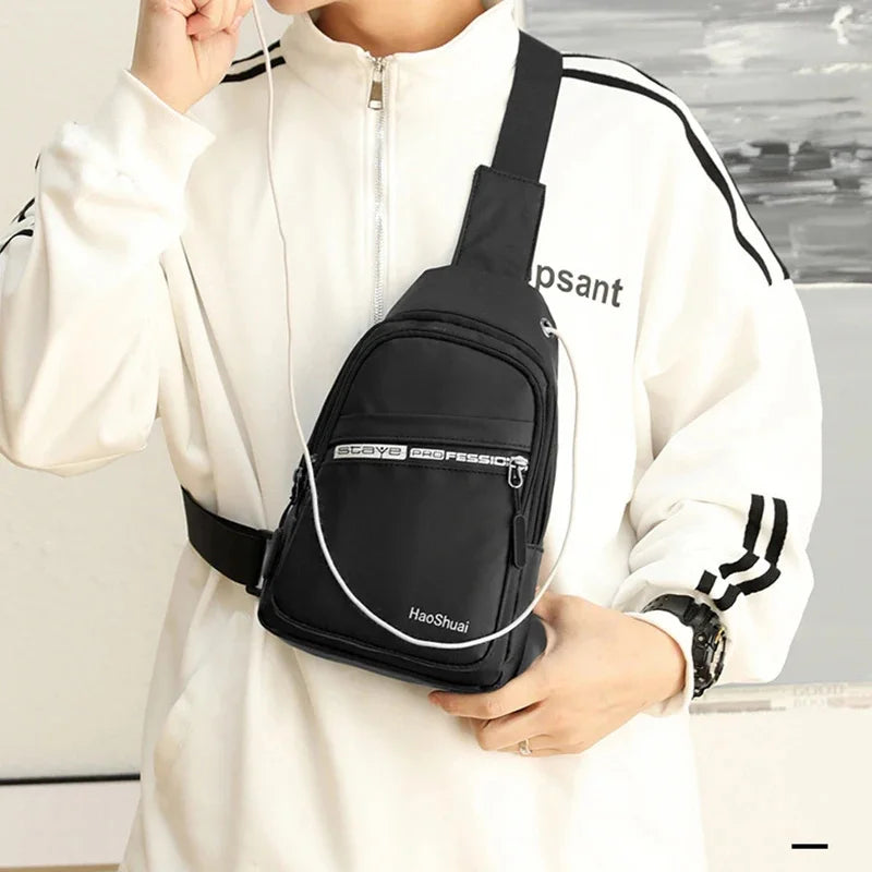 Nylon Men Rucksack Messenger Chest Pack Daypack Bag Fashion Travel Military Male Shoulder Bags Single Knapsack Backpack New