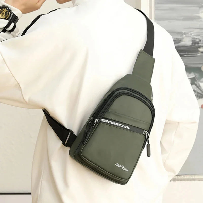 Nylon Men Rucksack Messenger Chest Pack Daypack Bag Fashion Travel Military Male Shoulder Bags Single Knapsack Backpack New