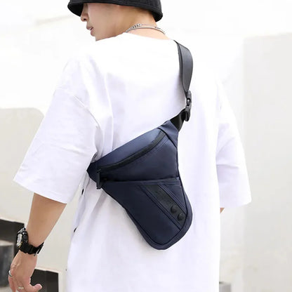 Nylon Men Waist Fanny Pack Belt Thigh Bags Waterproof Casual Shoulder Male Motorcycle Rider Hip Bum Drop Leg Bag