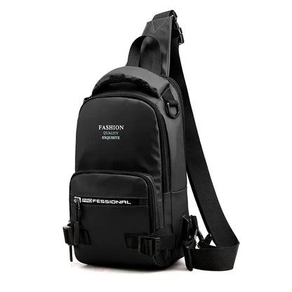 Nylon Military Cross Body Chest Bags Male Sling Bag Charging USB Interface Casual Fashion Men Rucksack One Shoulder Backpack
