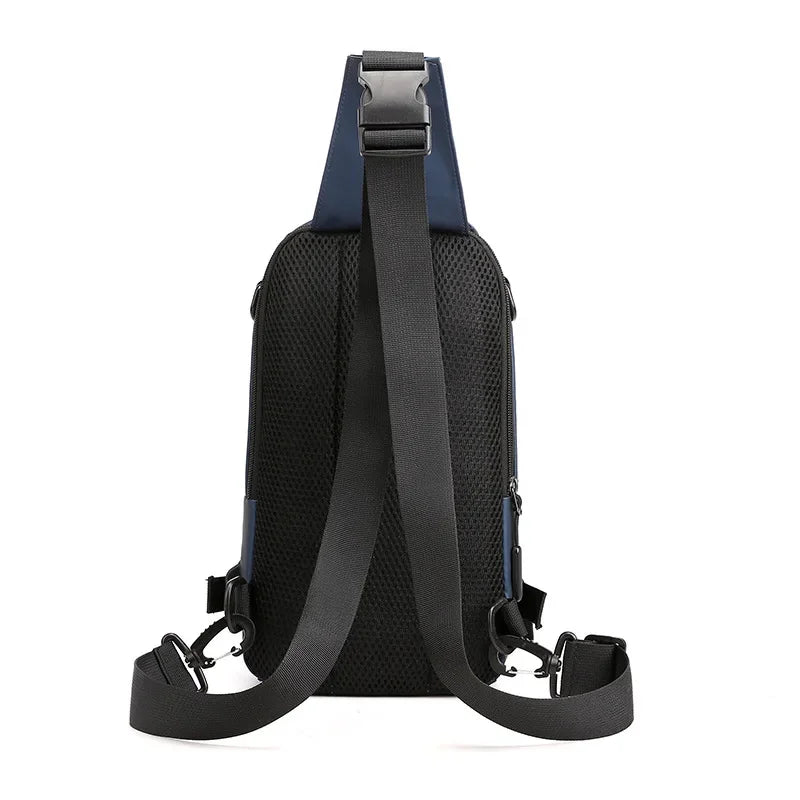 Nylon Military Cross Body Chest Bags Male Sling Bag Charging USB Interface Casual Fashion Men Rucksack One Shoulder Backpack