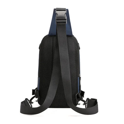 Nylon Military Cross Body Chest Bags Male Sling Bag Charging USB Interface Casual Fashion Men Rucksack One Shoulder Backpack