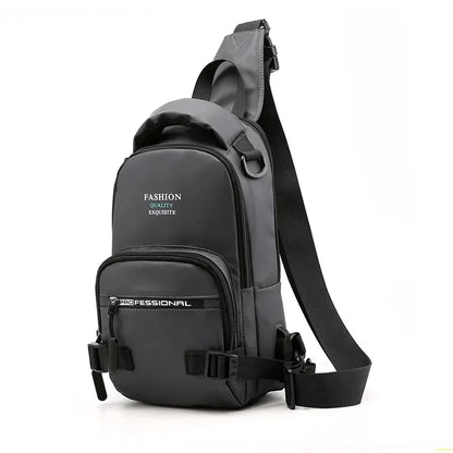 Nylon Military Cross Body Chest Bags Male Sling Bag Charging USB Interface Casual Fashion Men Rucksack One Shoulder Backpack