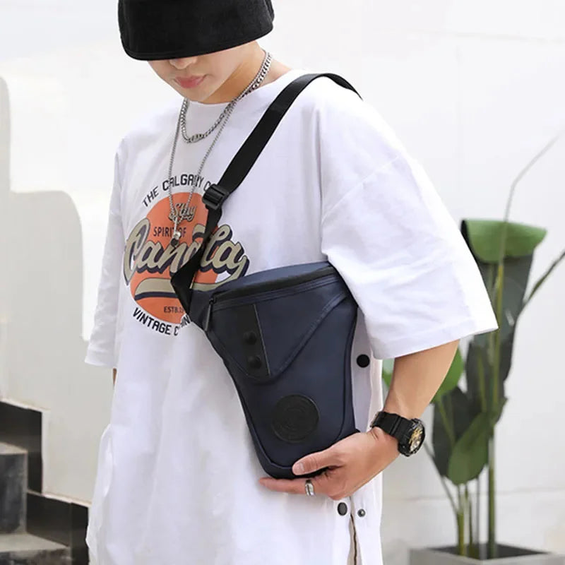 Nylon Rider Drop Leg Bag For Men Thigh Fanny Pack Motorcycle Multi-function Shoulder Messener Male Hip Bum Belt Waist Bags
