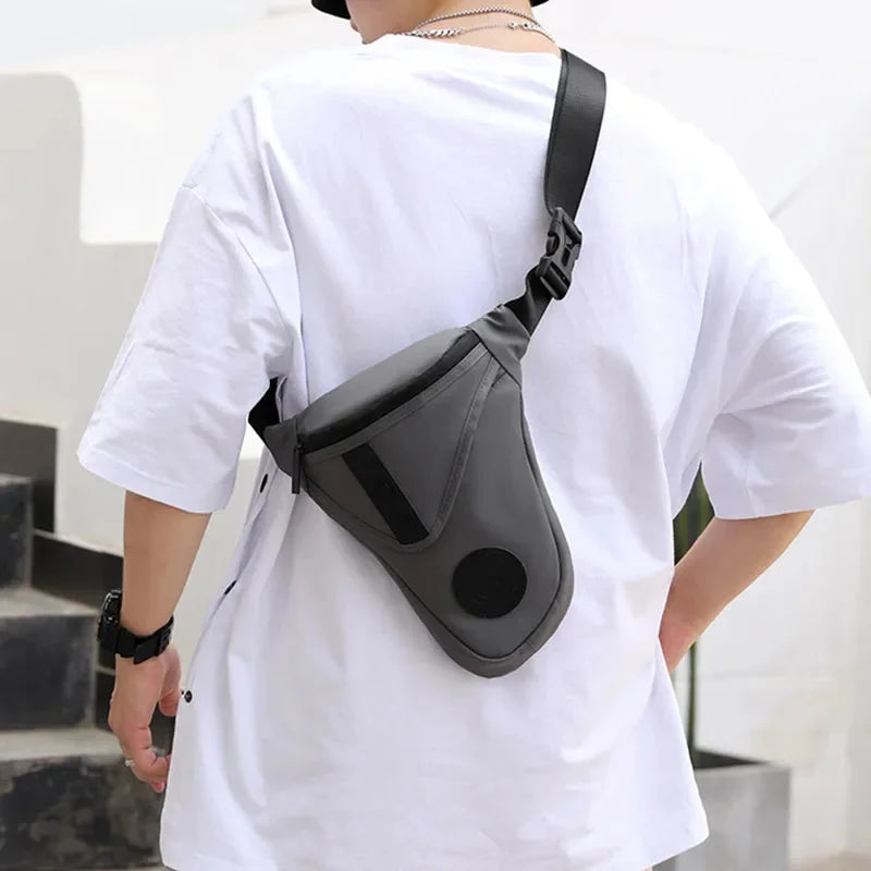 Nylon Rider Drop Leg Bag For Men Thigh Fanny Pack Motorcycle Multi-function Shoulder Messener Male Hip Bum Belt Waist Bags