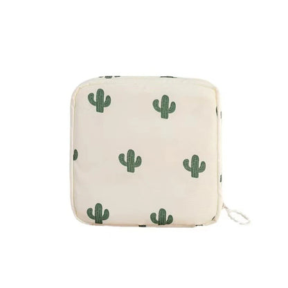 Nylon Sanitary Napkin Storage Bags Period Bag Pad Bags School Sanitary Pouch with Zipper for Teen Girls Women Ladies