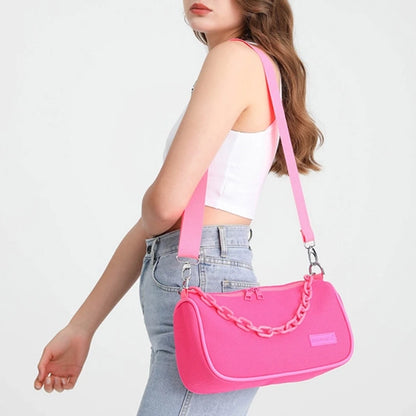 Nylon Shoulder Bag Underarm Tote Crossbody Bag Crossbody Purse Shoulder Bag Purse Sport Bag for Women Girl Dating Sport