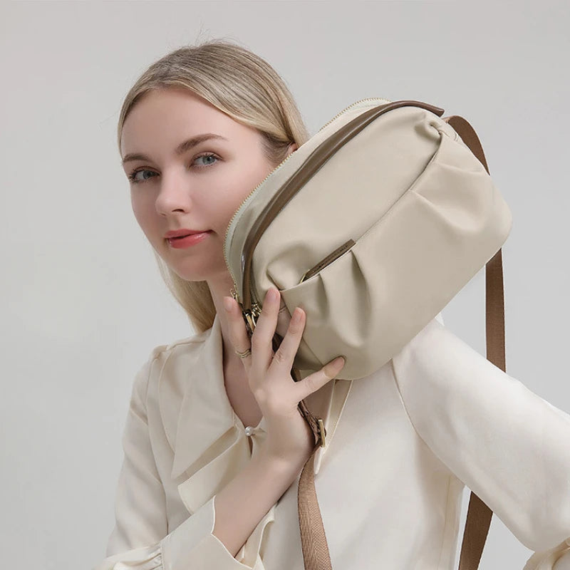 Nylon Shoulder Bag Women Fashion Crossbody Messenger Bag Ladies Casual Commuter Cell Phone Bag