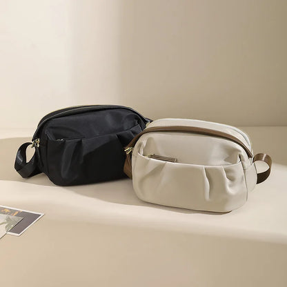 Nylon Shoulder Bag Women Fashion Crossbody Messenger Bag Ladies Casual Commuter Cell Phone Bag