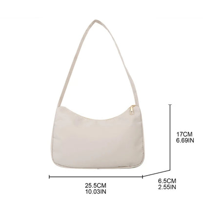 Nylon Shoulder Purse for Women Evening Handbag Armpit Bags Shoulder Bags Small Tote Bag Summer Simple Handbags