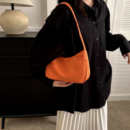 Nylon Shoulder Purse for Women Evening Handbag Armpit Bags Shoulder Bags Small Tote Bag Summer Simple Handbags