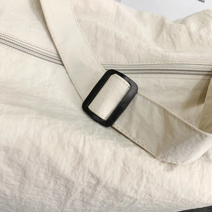 Nylon Solid Color Simple Style Women Female Small Lightweight Messenger Bags Girls Unisex Teenage Soft Shoulder bag Fashion