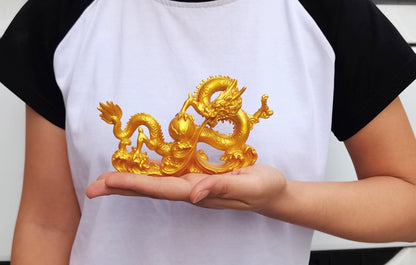 2024 Free shipping resin dragon bead handicraft furnishing articles Prosperous home decoration decoration mascot Fengshui statue