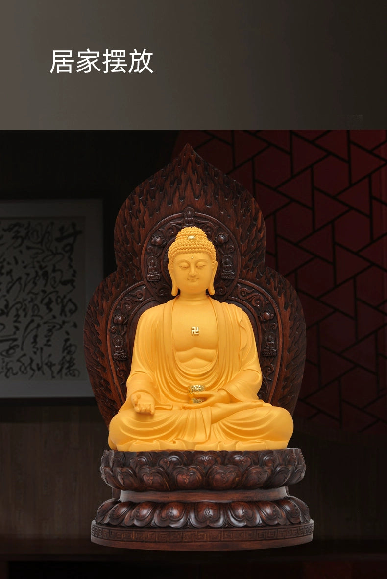 Resin amida Buddha shakyamuni Buddha medicine guru Buddha handicraft Buddha house sitting room TV ark porch decoration temple
