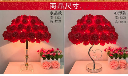 Wedding accessories send friend a wedding gift to send good luck  the wife of creative wedding gift rose lamp
