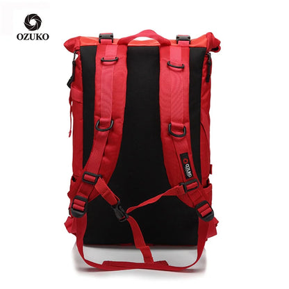 OZUKO Backpack 49*28*14 Men 15.6 inch Laptop Water Schoolbag for Teenager Student Backpacks Male Travel Mochila Fashion