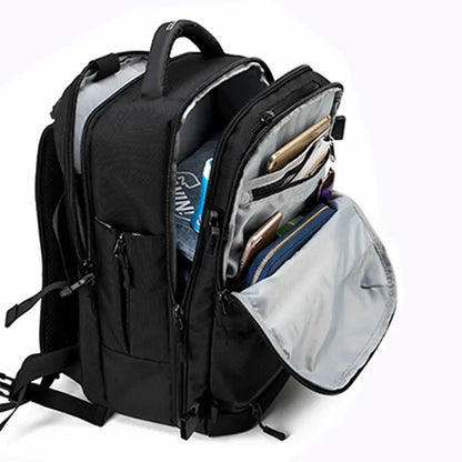 OZUKO Backpack Men travel pack Shoes Bag Male Luggage Multifunctional Backpack USB Large Waterproof 17.3 laptop Women Bag New