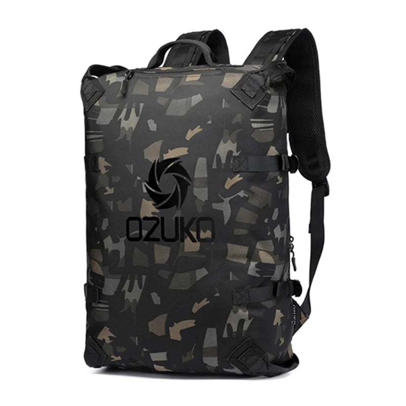 OZUKO Backpack Travel Cabin Outdoor Motorcycle Backpacks 15.6 inch Laptop Backpack Teenager Male Waterproof Travel Bag Mochilas