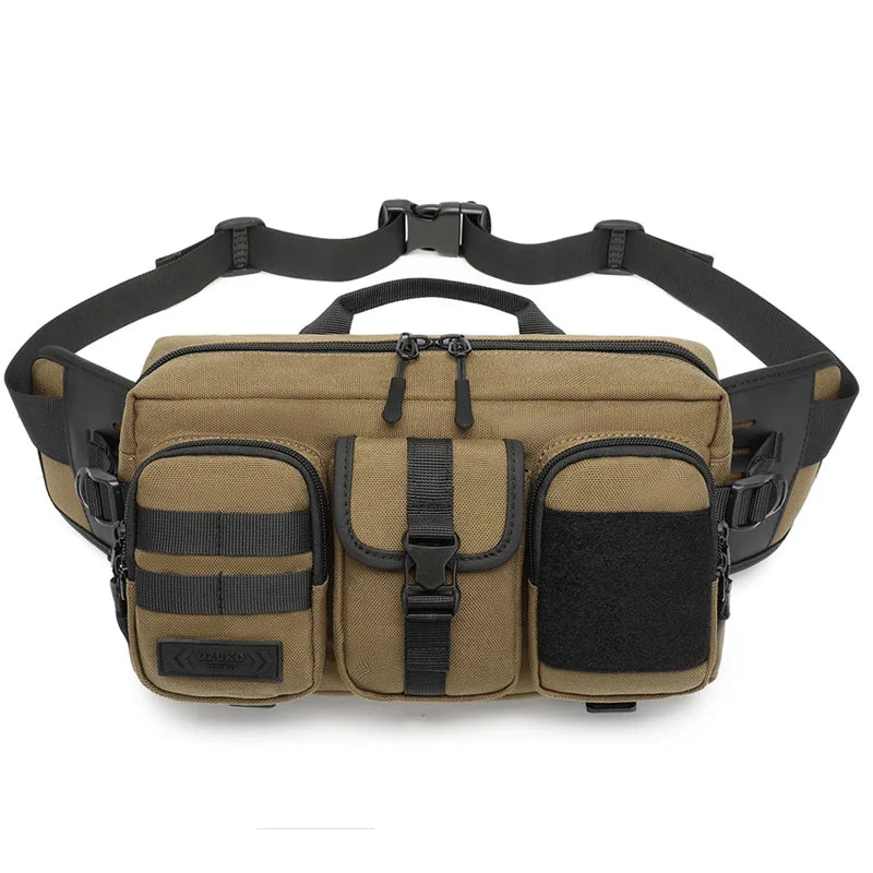 OZUKO Belt holder Male Waterproof Shoulder Bags Men Fashion Short Trip Messenger Bag USB Charging Crossbody Bag Teenage