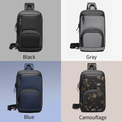 OZUKO Casual Business Shoulder Bag with USB Charging Port Large Capacity Waterproof Adjustable Messenger Bag Outdoor