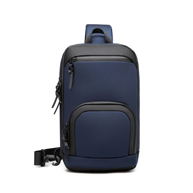 OZUKO Casual Business Shoulder Bag with USB Charging Port Large Capacity Waterproof Adjustable Messenger Bag Outdoor