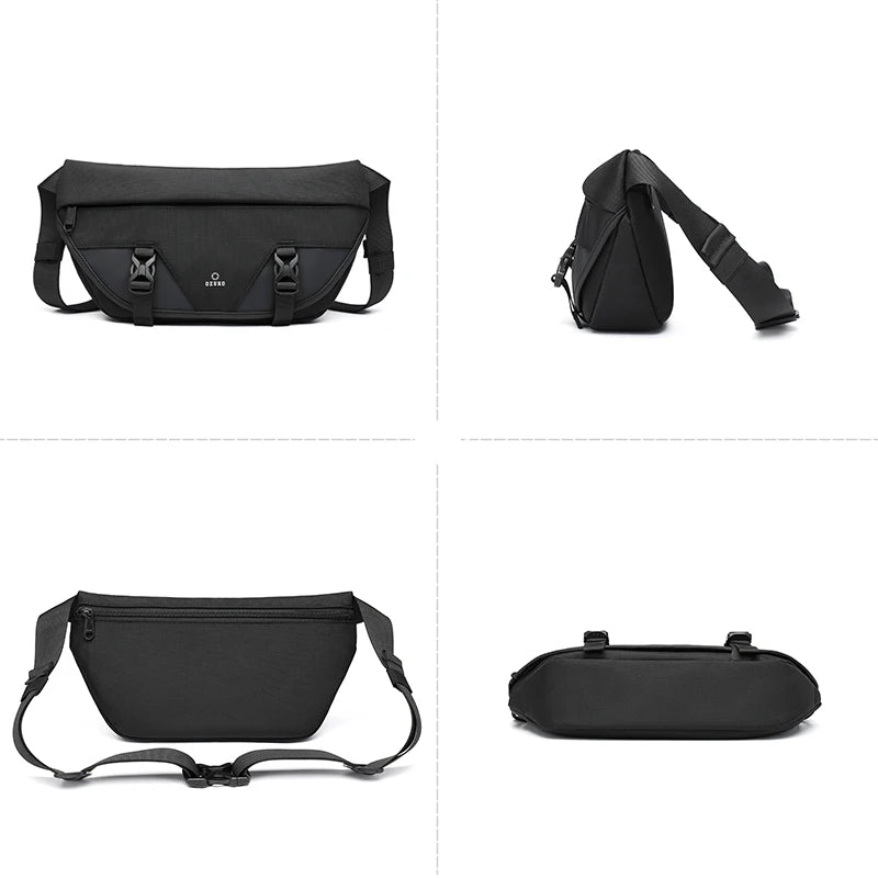 OZUKO Cell phone  Shoulder Bag Waperproof Oxford Male Crossbody Bags Outdoor Sports Crossbody Bag Light Weight Travel Chest Bags