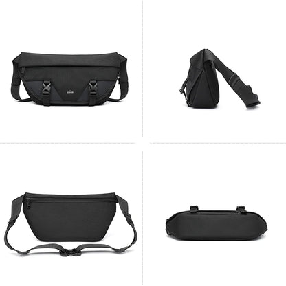OZUKO Cell phone  Shoulder Bag Waperproof Oxford Male Crossbody Bags Outdoor Sports Crossbody Bag Light Weight Travel Chest Bags