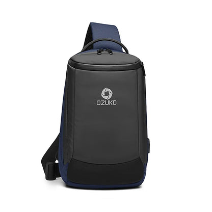 OZUKO Cross shoulder Bag Man Sling Bag Water Repellent Crossbody Bag Male Large Capacity Shoulder Bag Short Trip Messengers Bags