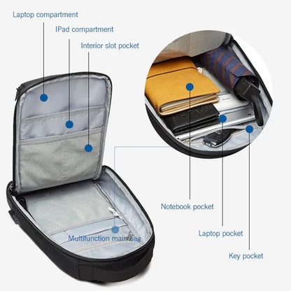 OZUKO Cross shoulder Bag Man Sling Bag Water Repellent Crossbody Bag Male Large Capacity Shoulder Bag Short Trip Messengers Bags