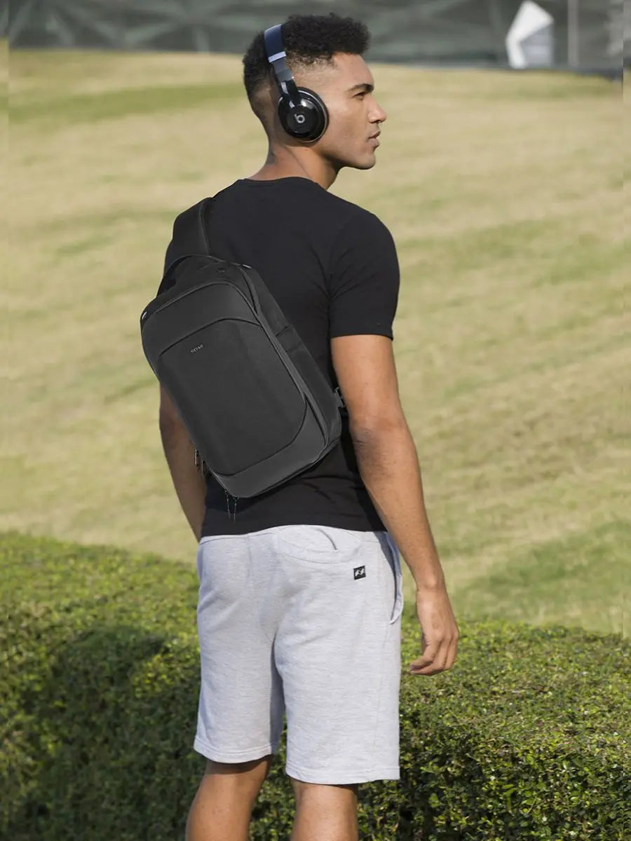 OZUKO Crossbody bag  For Men Anti Theft 15.6 Laptop Backpack Bag Waterproof Travel Bag Fashion Mochilas School crossbody bag