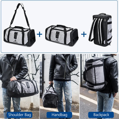 OZUKO Gym bag High Capacity Men Travel Duffle Bag Waterproof Oxford Luggage Handbags Carry On Weekend Bags for Trip